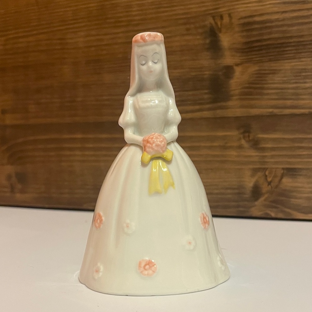Vintage Porcelain Bride Bell